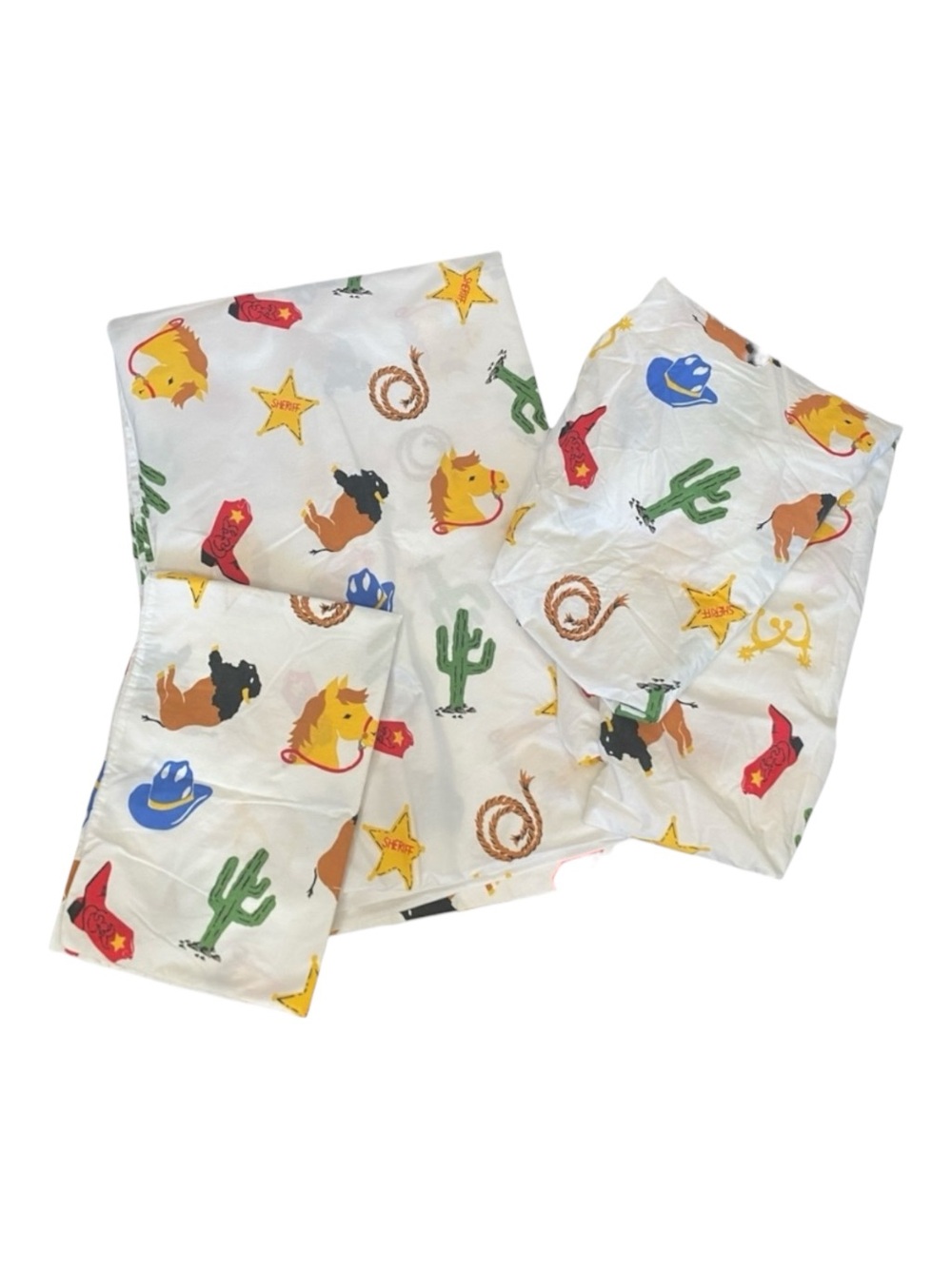 Coming Home Kids Made In USA Horse Cowboy Twin Sheet Set Horse Western